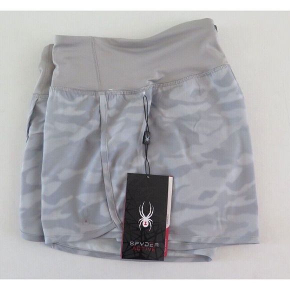Spyder Active SP529 Women's Sz Medium Gray Workout Shorts - Picture 3 of 5